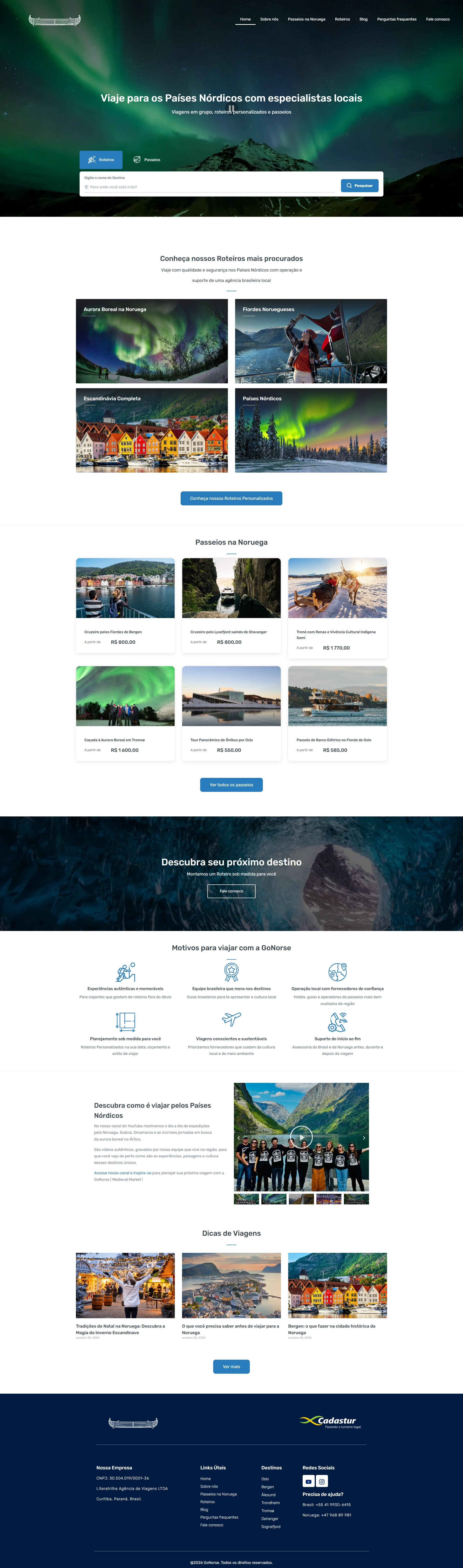 GoNorse — Agência de Turismo